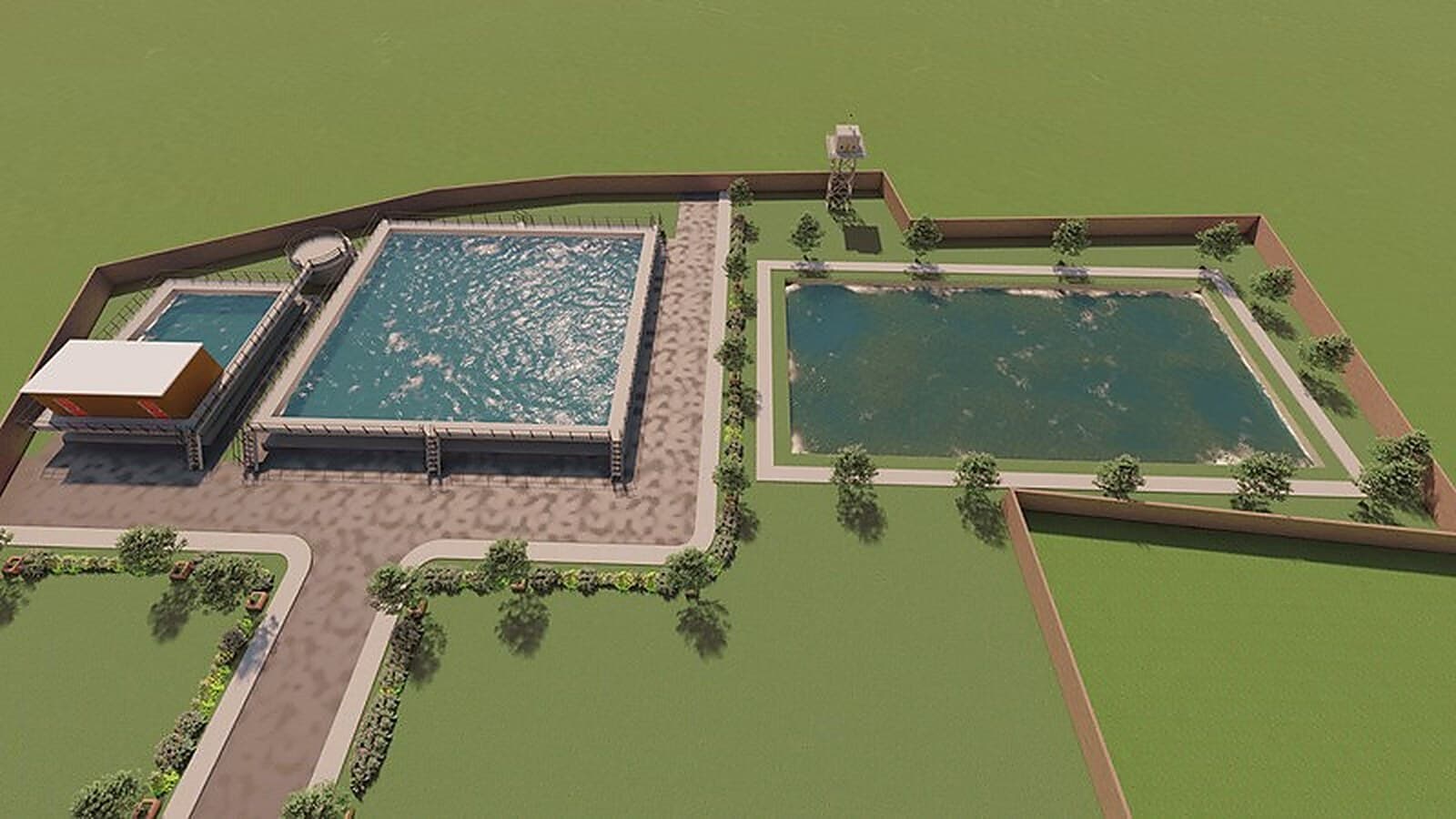 Rainwater pond