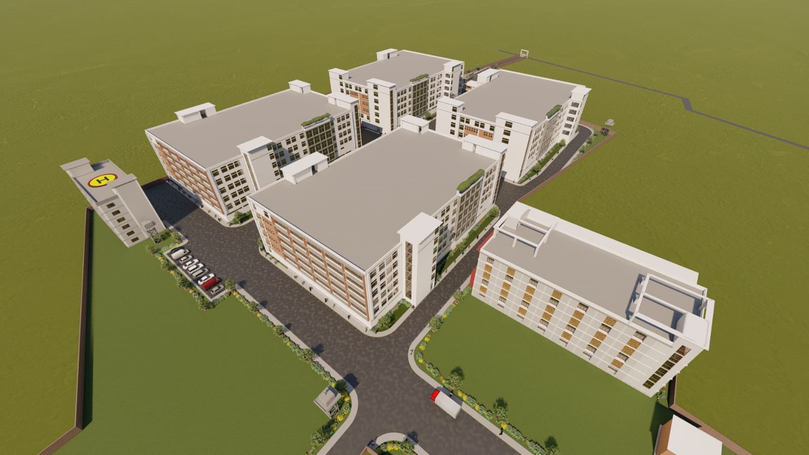 CAD model of the Supreme Outfit campus
